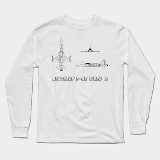 Northrop F-5E Tiger II (black) Long Sleeve T-Shirt